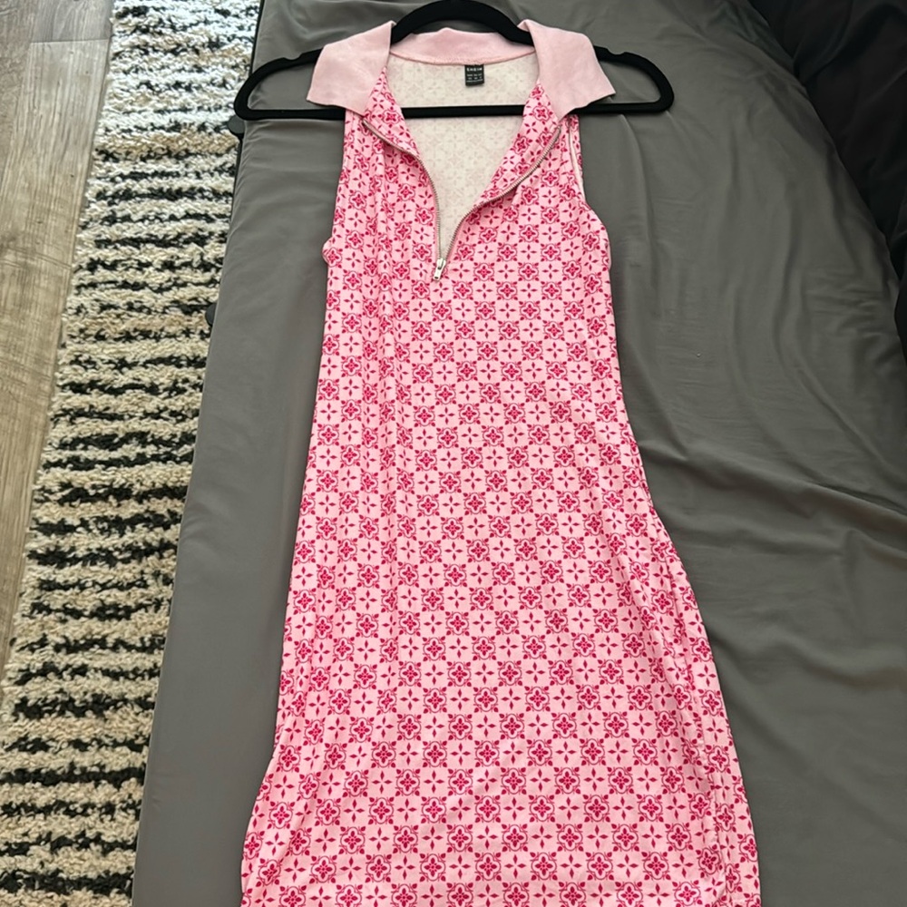 Bodycon Retro Pink Mini Dress